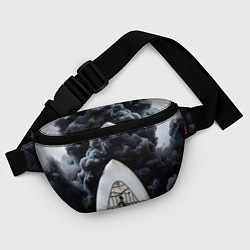 Поясная сумка Сапборд в черном дыму, цвет: 3D-принт — фото 2