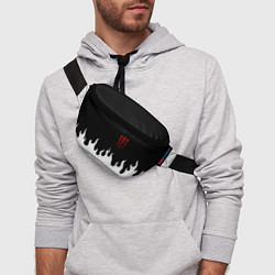 Поясная сумка Monster energy red logo, цвет: 3D-принт — фото 2
