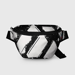 Поясная сумка Color black white