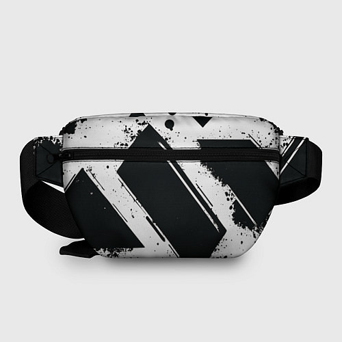 Поясная сумка Color black white / 3D-принт – фото 2