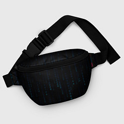 Поясная сумка Color black blue, цвет: 3D-принт — фото 2