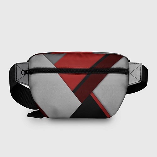 Поясная сумка Color black red grey / 3D-принт – фото 2