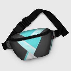 Поясная сумка Color black blue, цвет: 3D-принт — фото 2