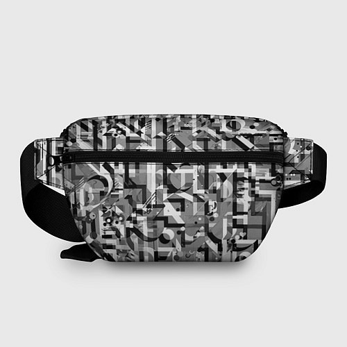 Поясная сумка Серый объёмный эффект / 3D-принт – фото 2