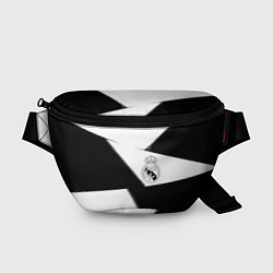 Поясная сумка Real Madrid geometry black, цвет: 3D-принт