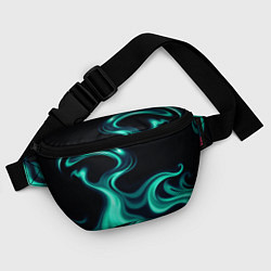 Поясная сумка Color turquoise black, цвет: 3D-принт — фото 2