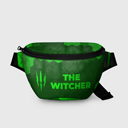 Поясная сумка The Witcher - green gradient по-горизонтали, цвет: 3D-принт