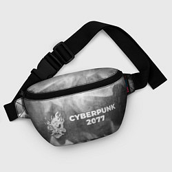 Поясная сумка Cyberpunk 2077 - grey gradient по-горизонтали, цвет: 3D-принт — фото 2