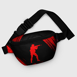 Поясная сумка Counter Strike - red gradient, цвет: 3D-принт — фото 2
