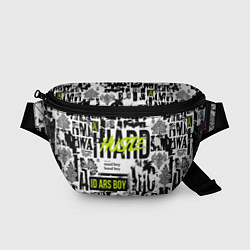 Поясная сумка Pattern with inscriptions hustle sand boy