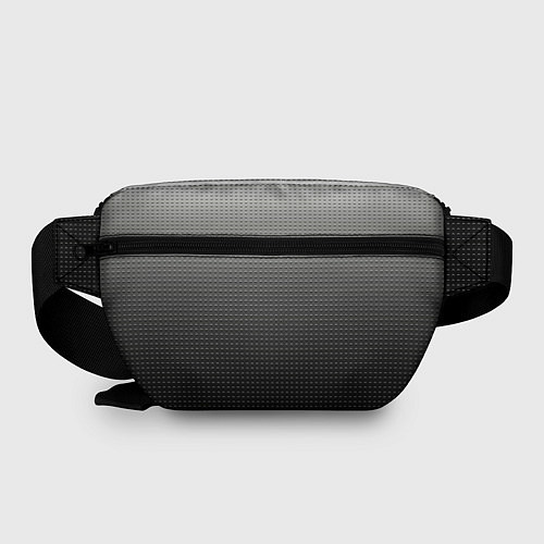 Поясная сумка Градиент металлический тёмно-серый / 3D-принт – фото 2
