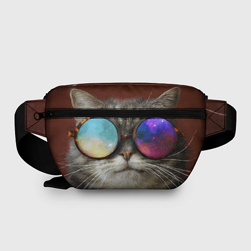 Поясная сумка A Cat with multicolored glasses / 3D-принт – фото 2