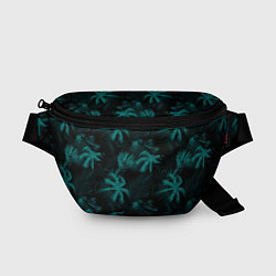 Поясная сумка Palm light blue dark, цвет: 3D-принт