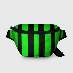 Поясная сумка Color green black lines, цвет: 3D-принт