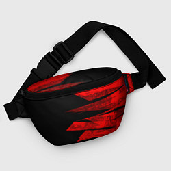 Поясная сумка Color red black strip, цвет: 3D-принт — фото 2
