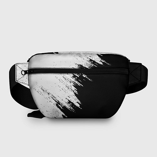 Поясная сумка Doom штрихи красок черные / 3D-принт – фото 2