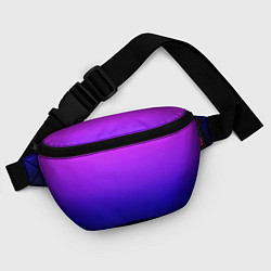Поясная сумка Омбре синий градиент Future Dusk, цвет: 3D-принт — фото 2