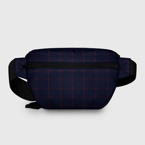 Поясная сумка Color dark blue red crosses / 3D-принт – фото 2