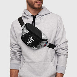 Поясная сумка Doom соты краски, цвет: 3D-принт — фото 2