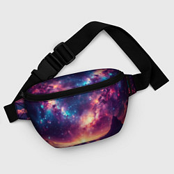 Поясная сумка Фантастический космос вид с планеты, цвет: 3D-принт — фото 2