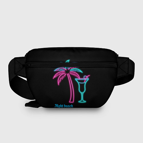 Поясная сумка Night beach / 3D-принт – фото 2