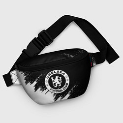 Поясная сумка Чели белые краски текстура, цвет: 3D-принт — фото 2