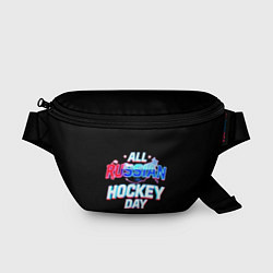 Поясная сумка Hockey day, цвет: 3D-принт