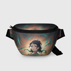 Поясная сумка Маомао на фоне облаков, цвет: 3D-принт