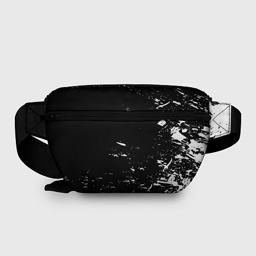Поясная сумка Лестер сити краски белые / 3D-принт – фото 2