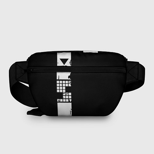 Поясная сумка Ювентус геометрия белая / 3D-принт – фото 2