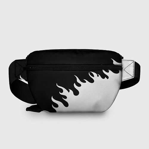 Поясная сумка Ювентус огонь текстура / 3D-принт – фото 2