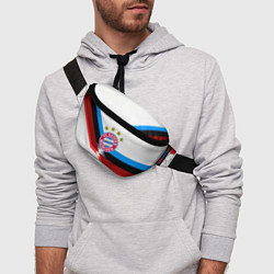 Поясная сумка Бавария Мюнхен геометрия спорт, цвет: 3D-принт — фото 2