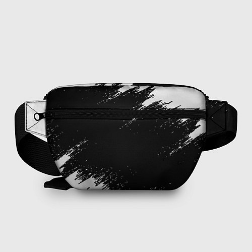 Поясная сумка Реал Мадрид черно белые краски / 3D-принт – фото 2