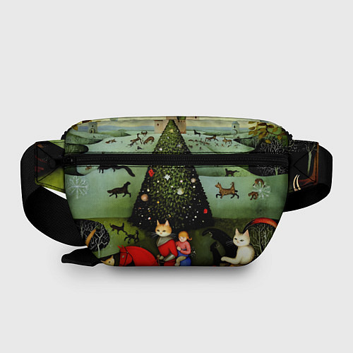 Поясная сумка Новогодний кот Босха / 3D-принт – фото 2