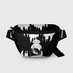 Поясная сумка Реал Мадрид белая геометрия