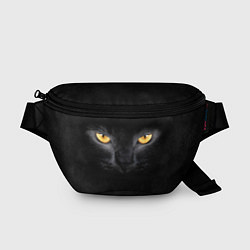 Поясная сумка Черная кошка, цвет: 3D-принт