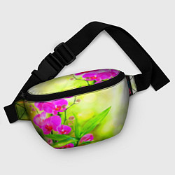 Поясная сумка Цветы, цвет: 3D-принт — фото 2