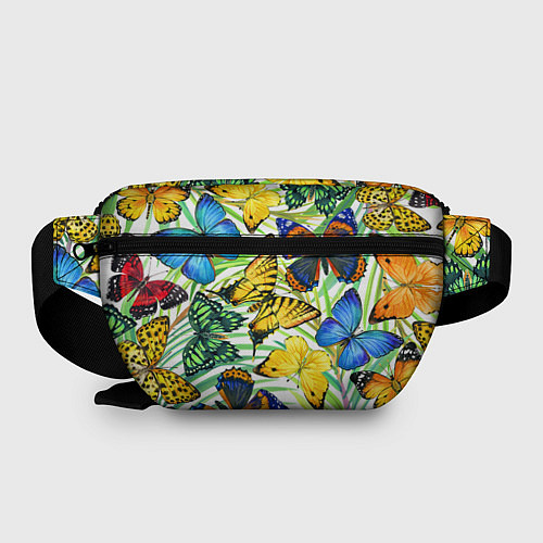 Поясная сумка Тропические бабочки / 3D-принт – фото 2