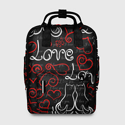 Рюкзак женский Meow Love, цвет: 3D-принт