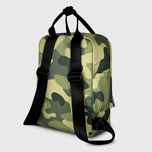 Женский рюкзак Камуфляж: зеленый/хаки / 3D-принт – фото 2