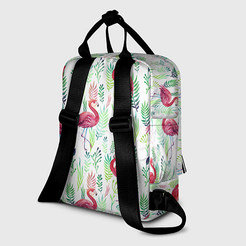 Женский рюкзак Цветы и бабочки 2 / 3D-принт – фото 2