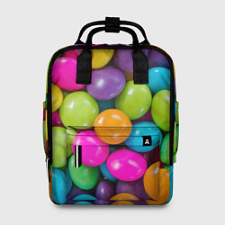 Рюкзак женский Конфетки, цвет: 3D-принт