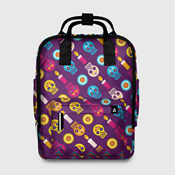 Рюкзак женский Черепа и свечки, цвет: 3D-принт