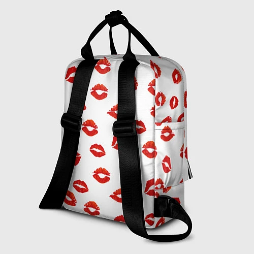 Женский рюкзак Поцелуйчики / 3D-принт – фото 2