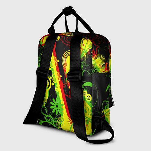 Женский рюкзак Ямайка - музыка регги / 3D-принт – фото 2