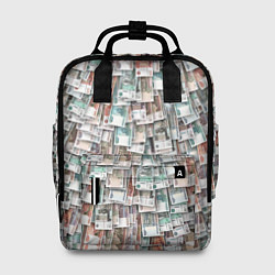 Рюкзак женский Российские деньги, цвет: 3D-принт