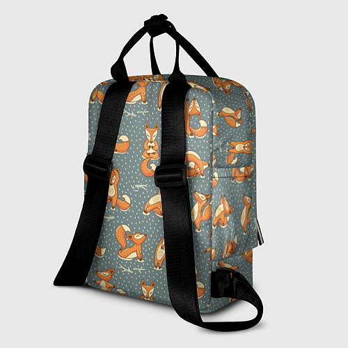 Женский рюкзак Foxes Yoga / 3D-принт – фото 2