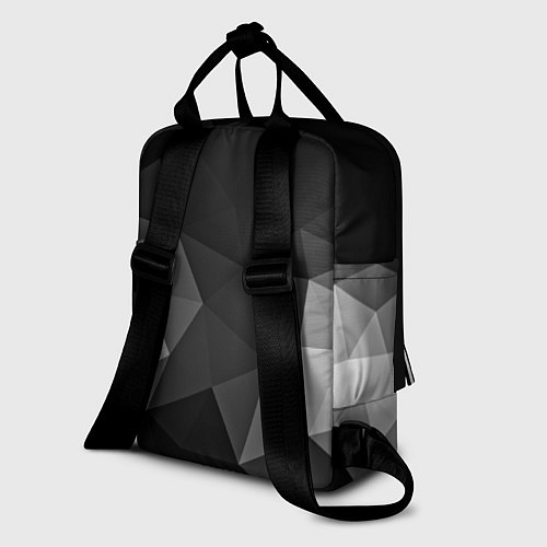 Женский рюкзак Abstract gray / 3D-принт – фото 2