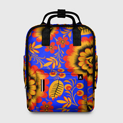 Рюкзак женский Хохломской узор, цвет: 3D-принт