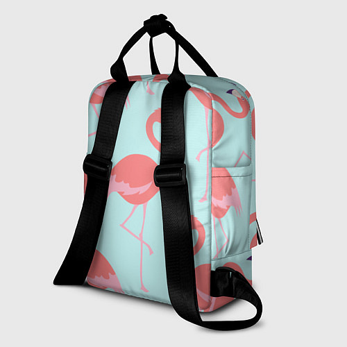 Женский рюкзак Розовые фламинго / 3D-принт – фото 2